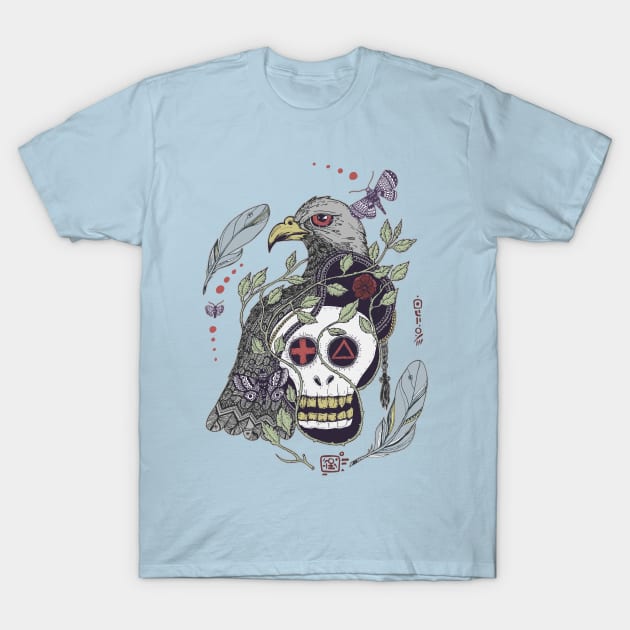 (Im)mortality Bird Color T-Shirt by pingdf